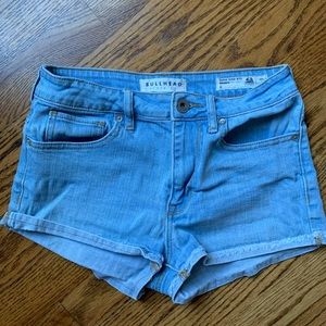 Bullhead Super High Rise Denim shorts size 3
